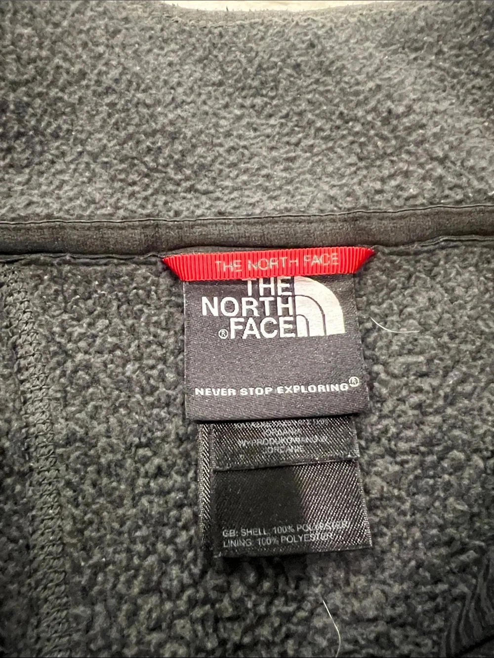 The North Face Gordon Lyons Quarter-Zip Fleece Jacket Gray Large
